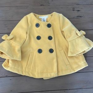 Max Studio Girl’s Mustard Pea Coat 2T